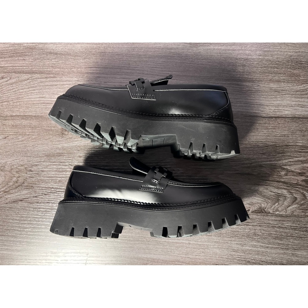 Steve Madden Barris Chunky Chain Trim Platform Lug Sole Loafers Size 7 NWOB - Picture 7 of 7